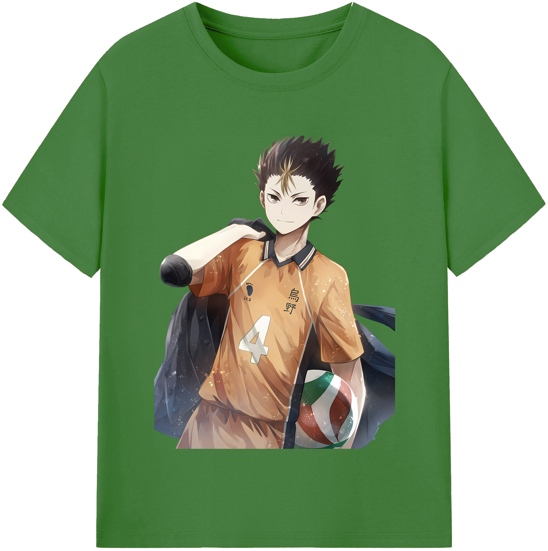 （画像用） ハイキュー!! Haikyu!! レディースカジュアルプリントTシャツ（綿100％）